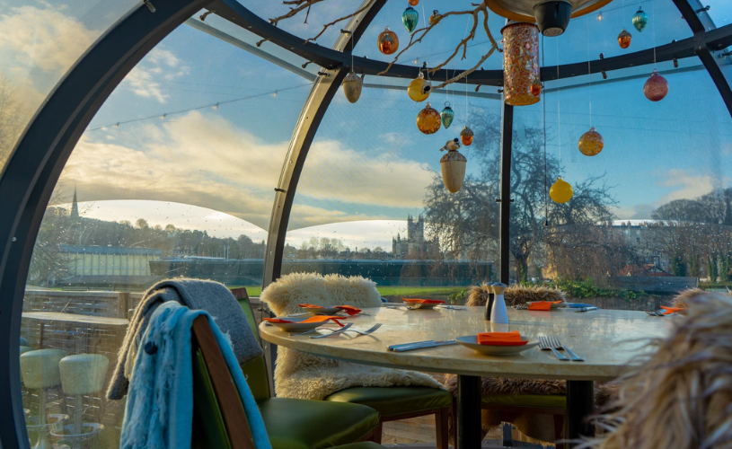 Festive igloos at The Bird